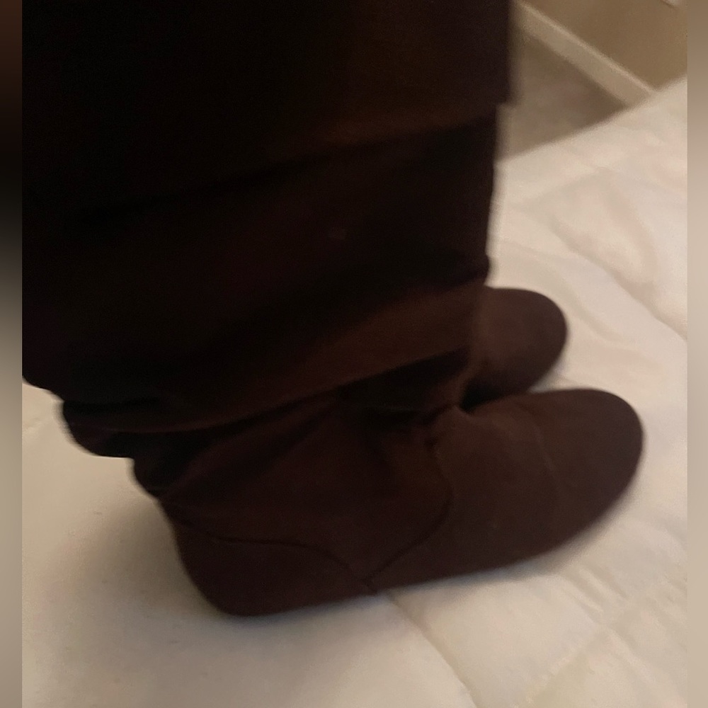 Womens Suede Brown Boots - Size 9